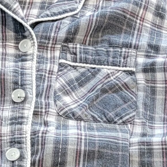 Gilligan & O Malley Plaid 2PC Pajama Set Pants & Top - Picture 8 of 14